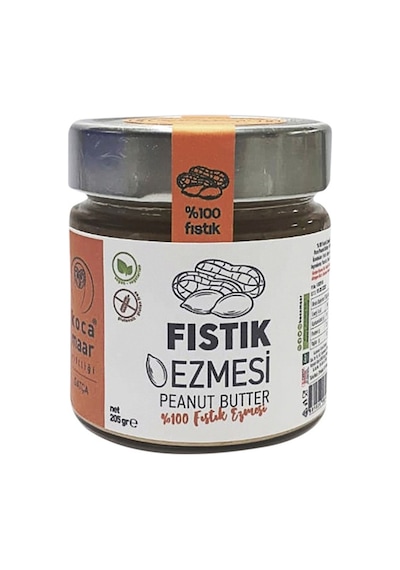 Kocamaar Çiftliği Fıstık Ezmesi 205g Sade - Yerli Fıstık, Yüksek Protein Tarı