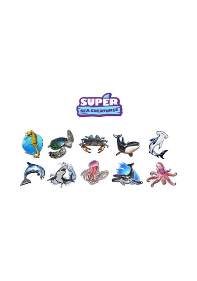 Holotoyz Tattoo Super Sea Creatures Ar Uyumlu Geçici Dövme