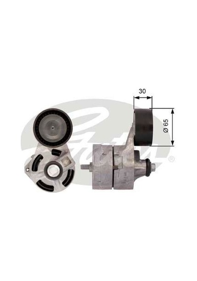 GATES T39108 Alternatör V Kayış Gergi Rulmanı Komple Transit 2.4 TDCI