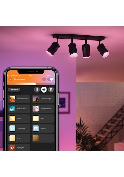 Philips Hue Fugato Plate/spiral Lamba Ve Akıllı Led Ampuller, Siy Diğer