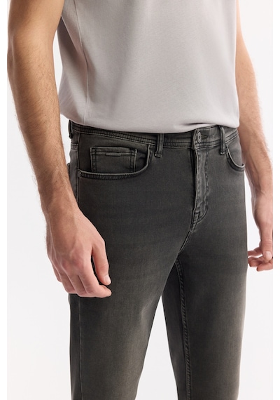Avva Erkek Gri Klasik Bel Eskitme Yıkama Elastan Rio Skinny Fit Jean Pantolon A42y3512