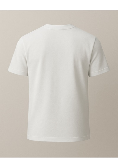 Sarı Bemeve Baskılı T-shirt Beyaz