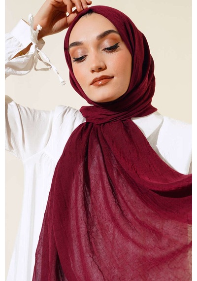 Bambu Şal Tesettür, Pamuklu, Hafif, Rahat, Şık, Yüksek Kalite, Hijab, Shawl, Original, Lux Bordo