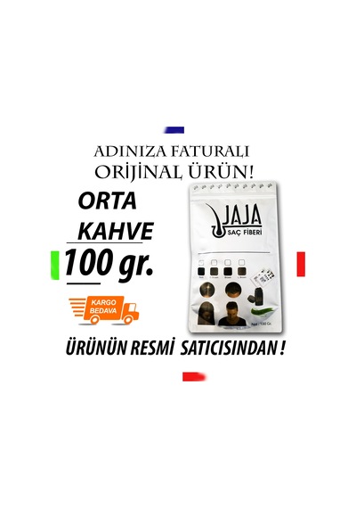 Jaja Saç Tozu Topik Orta Kahve 100 G