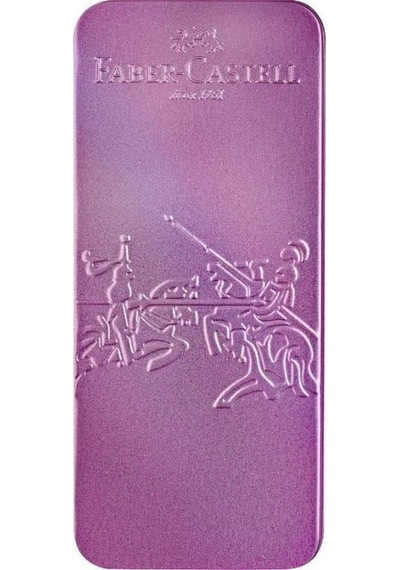 Faber Castell Grip Edition Dolma Kalem-tükenmez Kalem Matal Kutu Hediye Seti Violet Glam Çok Renkli