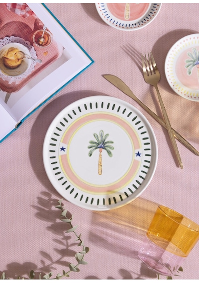 The Mia Italian Summer Servis Tabağı 30 Cm Çok Renkli