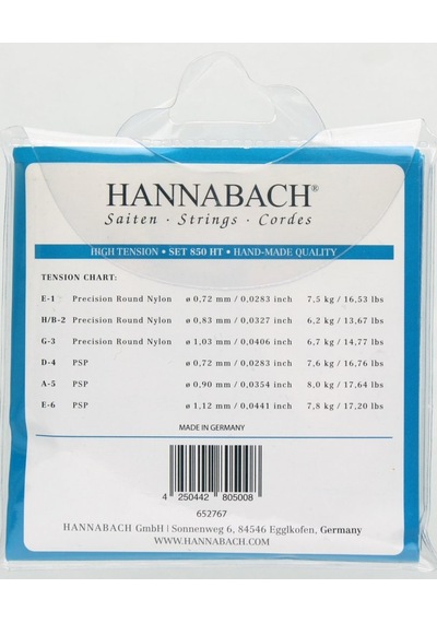 Hannabach 850 Ht Klasik Gitar  Teli