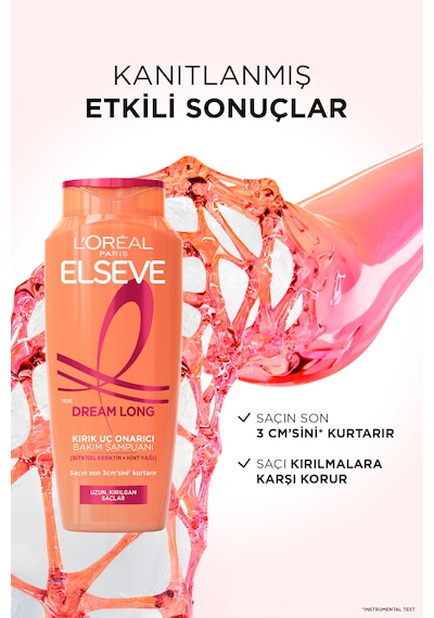 Elseve Dream Long Kırık Uç Onarıcı Bakım Şampuanı 300 ML