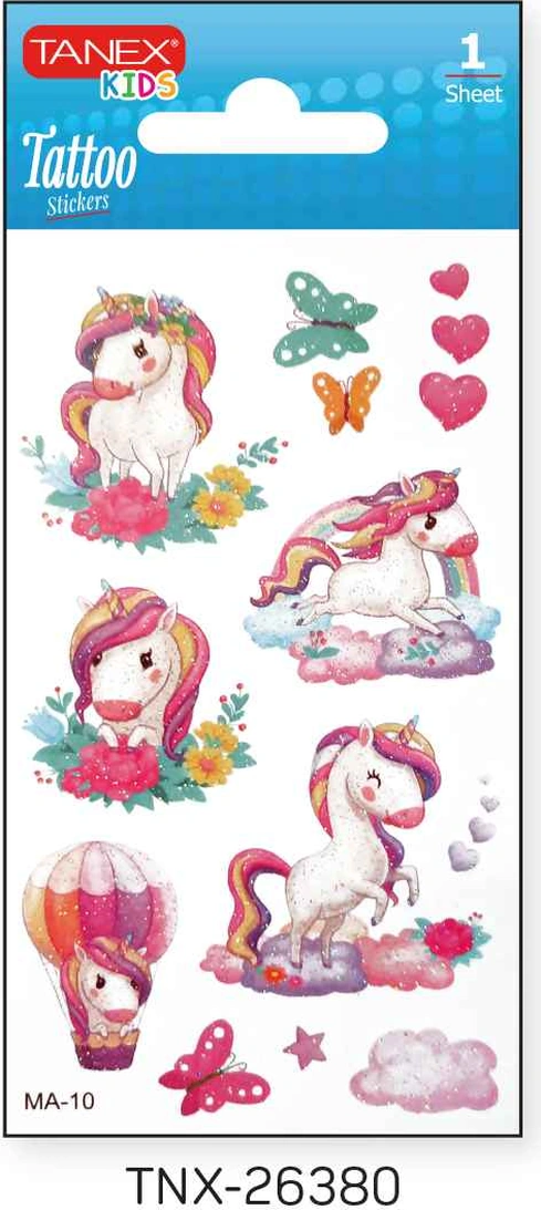 Tanex 7x12mm Unicorn Simli Mini Tatoo Tnx-26380
