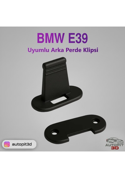 Autopit 3d Bmw E39 Uyumlu Arka Perde Klipsi Bmw E39