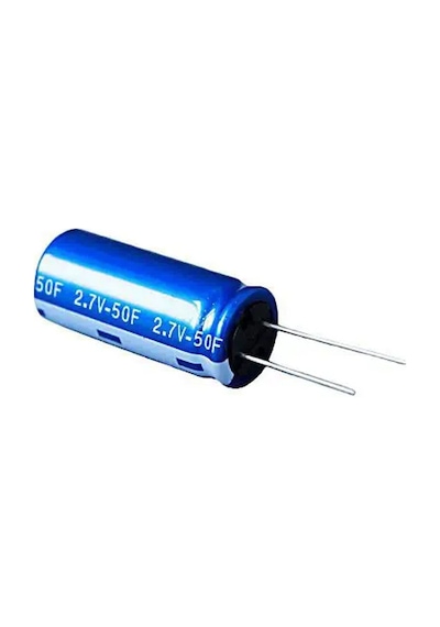 50f 2.7v Süpercap 10x25mm Dıp Süper Kapasitör Enerji Depolama Güneş Rüzgar Akü Batarya Güç