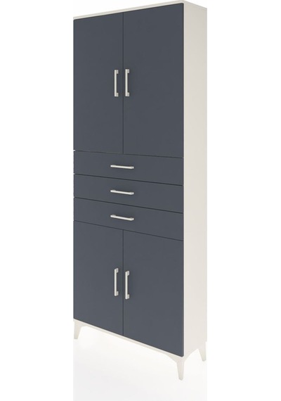Arges Dolap 4 Raflı 3 Çekmeceli 4 Kapaklı 88x30x221 Aytaşı-an... Aytaşı