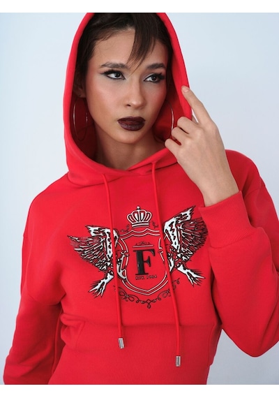 LOFT Oversize Kadın Sweatshirt Lf2036853 Q1.v1 Kırmızı