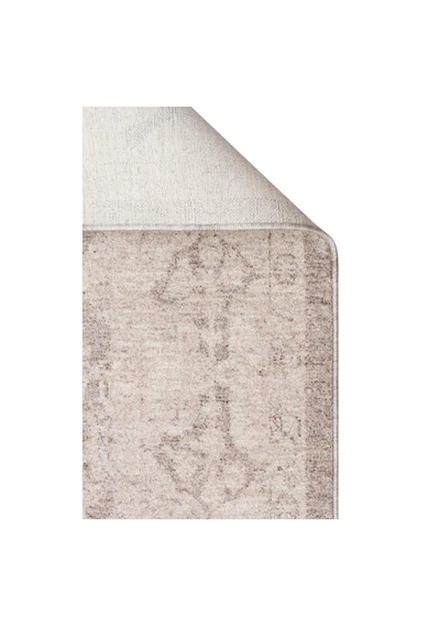 Eko Halı Shıraz Shr 01 Grey Vintage Tarzlı Yumuşak Dokulu Modern Makine Halısı Gri Bej