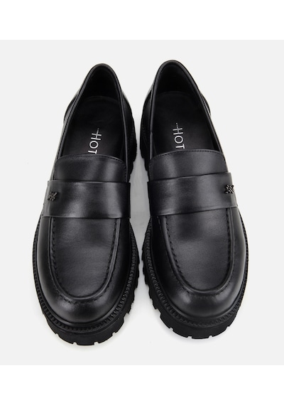 Hotiç Kadın Deri Siyah Yumuşak Dokulu Günlük Loafer 01ayh313620a100 Siyah