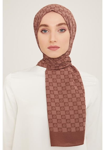 Armine Trend Ultra Light Şal - 18 - Soft Kahve 24029 Krem