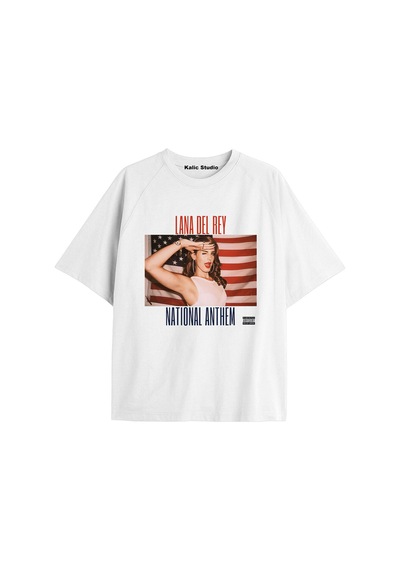 Kalic Studio Lana Del Rey Oversize T-shirt Kod28 Beyaz-28