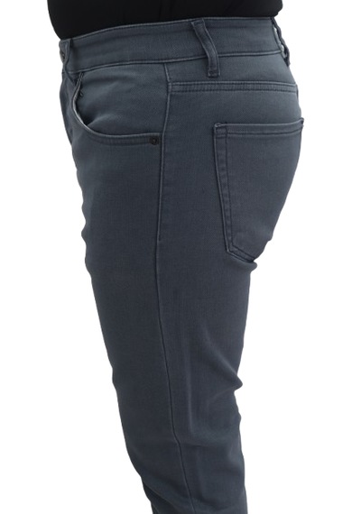 Hacker Dmctekstil Erkek Y790 Yeşil Yüksek Bel Normal Kesim Dar Paça Jean Pantolon