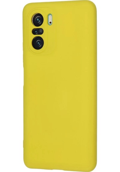 Newface Xiaomi Poco F3 Kılıf Nano İçi Kadife Silikon - Sarı