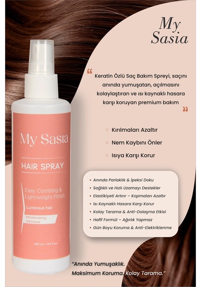My Sasia Keratin Saç Bakım Spreyi