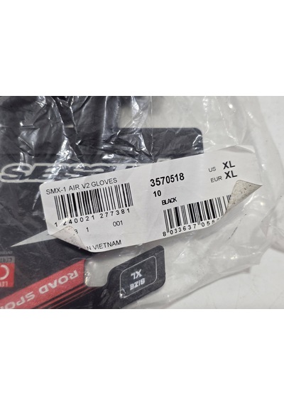 Alpinestars Smx-1 Air V2 Korumalı Motosiklet Eldiveni Xl Beden Siyah
