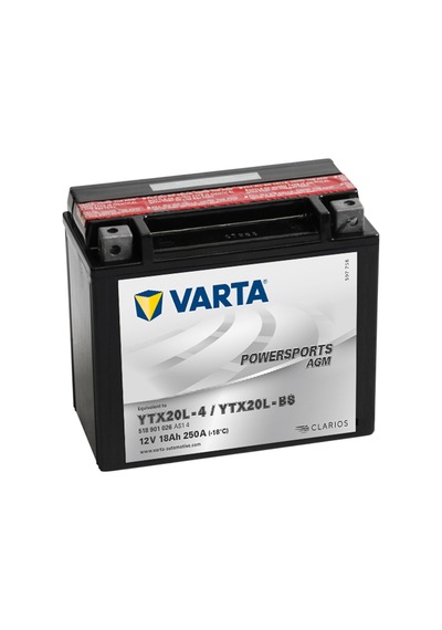 Varta YTX20L BS (YTX20L 4) 12V 18Ah Motosiklet Aküsü