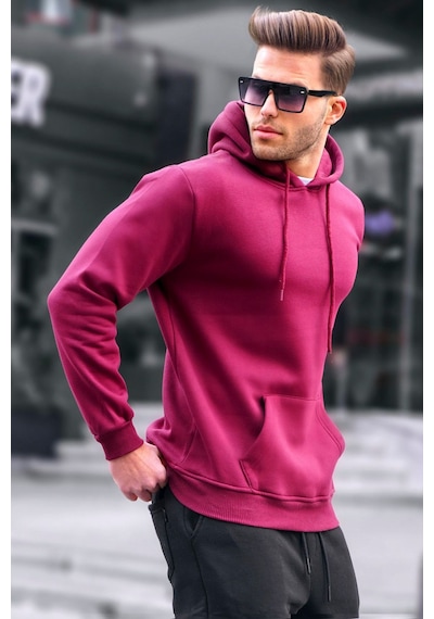 Madmext Madmext Bordo Erkek Sweatshirt 5339-bordo Bordo