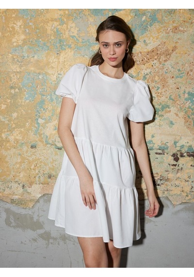 LOFT Loose Fit Kadın Elbise Lf2031688 Q1.v1 Beyaz