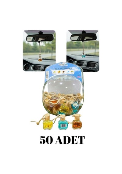Oto ve Oda Kokusu İpli Cam Şişe Koku Ahşap Kapaklı Kötü Hava  8 MLKarışık GLZ03020526