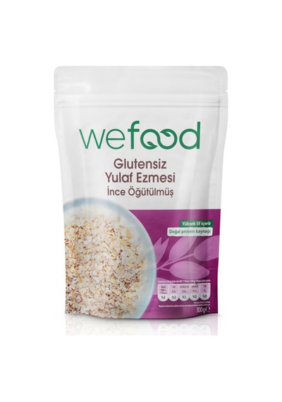 5 Adet Wefood İnce Öğütülmüş Glutensiz Yulaf Ezmesi 300 G