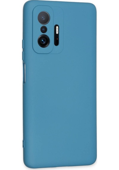 Gld-spt- Newface Xiaomi Mi 11t Pro Kılıf Nano İçi Kadife Silikon - Mavi
