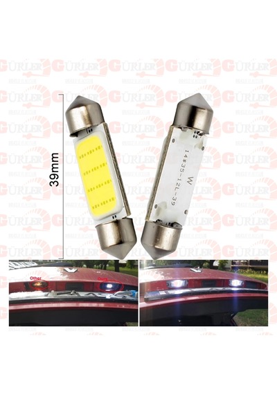 Oto Sofit Cob Led Ampül 39 MM 10 Adet