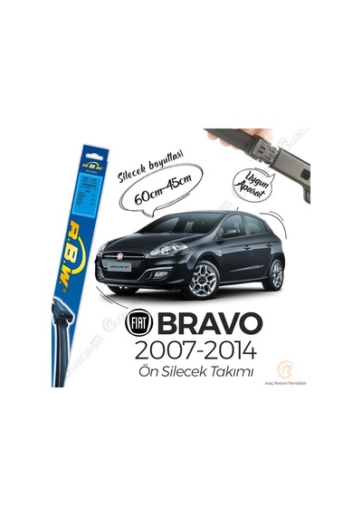 Fiat Bravo Muz Silecek Takımı (2007-2014) RBW