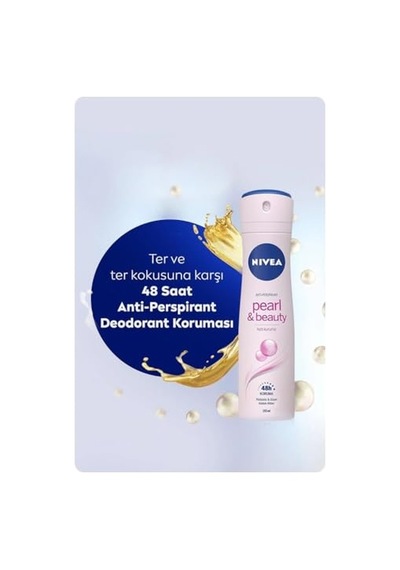 Nıvea Kadın Sprey Deodorant Pearl&beauty, 48 Saat Anti-perspirant Koruma 150ml X5 Adet