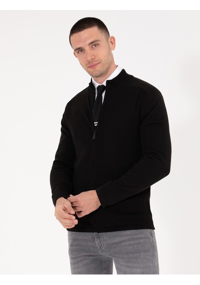 Pierre Cardin Erkek Siyah Triko Hırka 50263239-vr046 Siyah