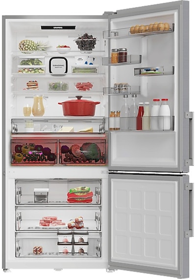 Grundıg GPKND 615 I 615 L Duo-No Frost Alttan Donduruculu Buzdolabı Inox