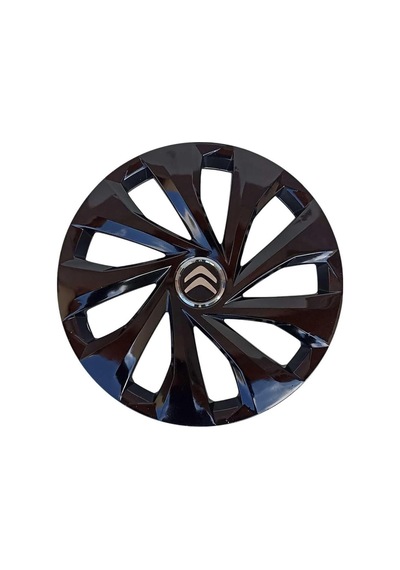 Muyaauto Jant Kapağı Seti-yıldızsiyah Citroen C3/c-elysee/c2 15 İnç İle Uyumlu
