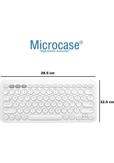 Microcase Apple Uyumlu iPad  Pro 13 2025 Tablet İçin Bluetooth Klavye + Mouse + Tablet Standı - Al4514 Beyaz Lazer