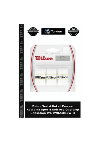 Delux Serisi Raket Parçası Kavrama Spor Bandı Pro Overgrıp Sensatıon Wh Wrz4010wh Beyaz