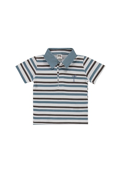 Civil Baby Palmiye Nakışlı 6-18 Ay Takım - Mavi Soft İndigo