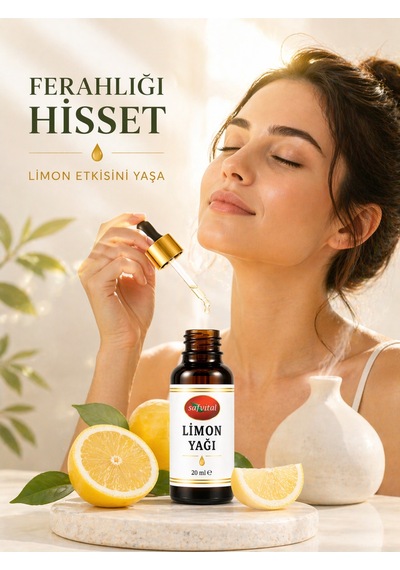 Limon Yağı 20 Ml Aromatik Yağ Ferahlatıcı Koku Difüzör Buhurdanlık Kullanımı Premium