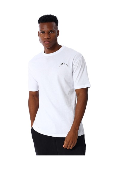 Sportive Yama Erkek Beyaz Günlük Stil T-shirt 25ye030-byz Beyaz