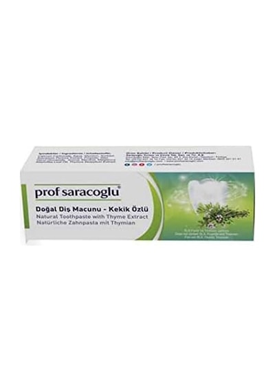 Prof Saracoglu Kekik Özlü Diş Macunu 75ml