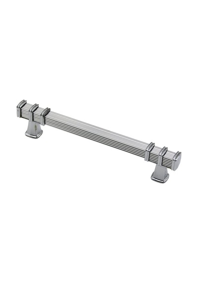 İbico-969 Çekmece Kulp 12.8cm Kare Kulp Krom Yüzük Krom - 10'li Paket