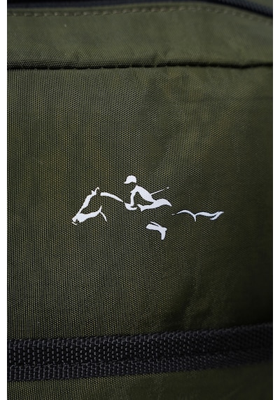 Cambridge Polo Club Minimalist Tasarım Unisex Çok Gözlü Sırt Çantası haki