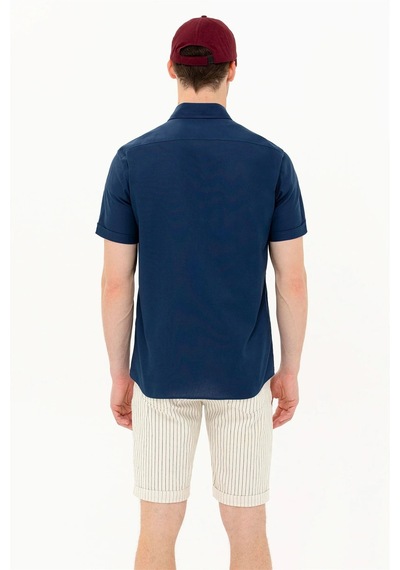 U.s. Polo Assn. Erkek Kısa Kollu Gömlek 1571442 Lacivert