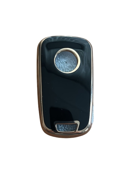 Autohan Keys Astra J, Corsa D, Corsa E, Insignia, Mokka, Meriva Için Akıllı Anahtar Kutusu, Siyah Altın, 2 Düğmeli Anahtar Kılıfı