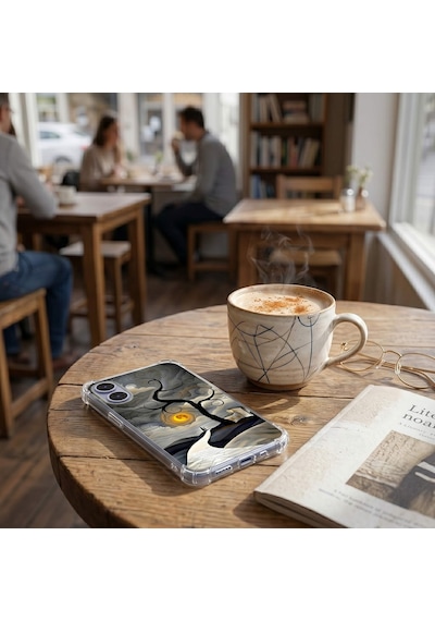 Printify Tecno Spark7t İle Uyumlu Simya Serisi Sarmal Yolculuk Tasarımlı Uv Baskılı Köşe Korumalı Antişok Kılıf Şeffaf