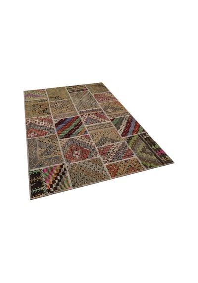 Eşsiz Güzelliğe Sahip Patchwork El Dokuma Halı 160 X 230 Cm 6080