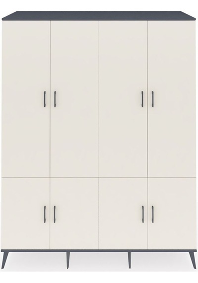 Kronos Gardrop 10 Raflı 8 Kapaklı 176x59x221 Antrasit-aytaşı/antrasit Aytaşı/antrasit Kronos Gardrop 10 Raflı 8 Kapaklı 176x59x221 Antrasit-aytaşı/antrasit Aytaşı/antrasit